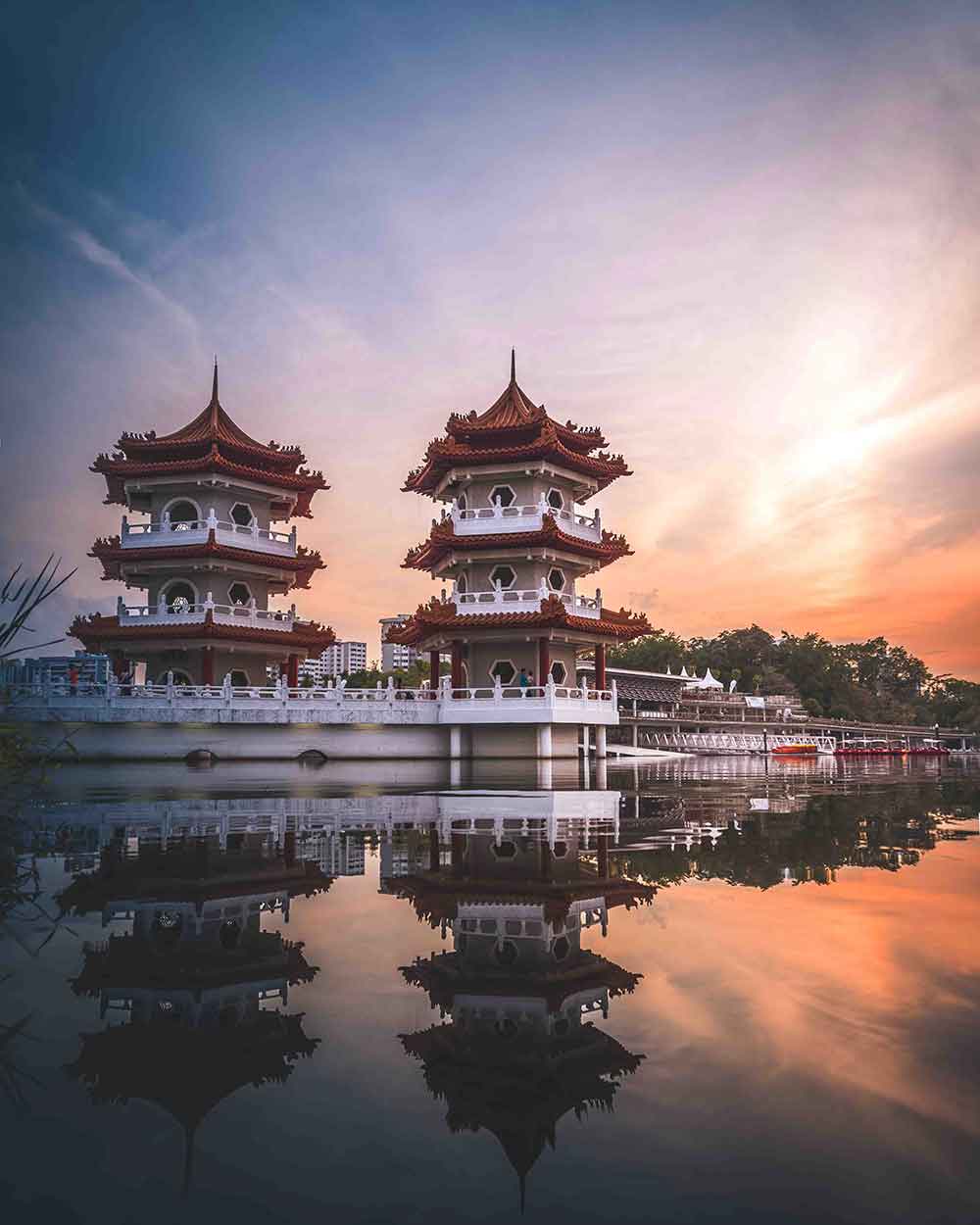 Chinese Gardens Sunset